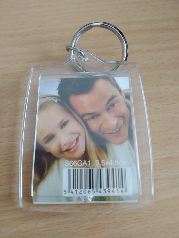 Porte clé en plastique à personnalisé avec une ou 2 photos